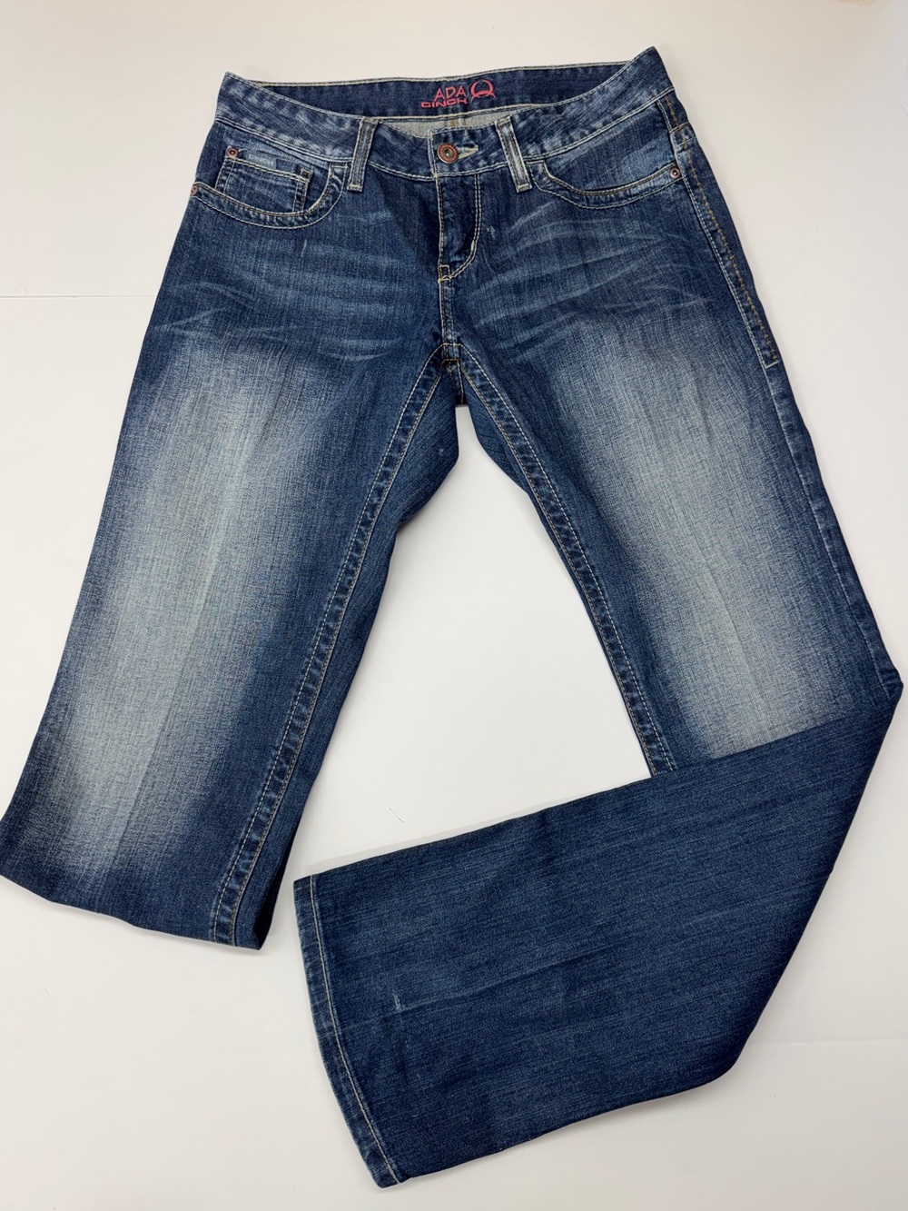 Cinch Ada Relaxed Lightly Distressed Bootcut Denim Jeans
